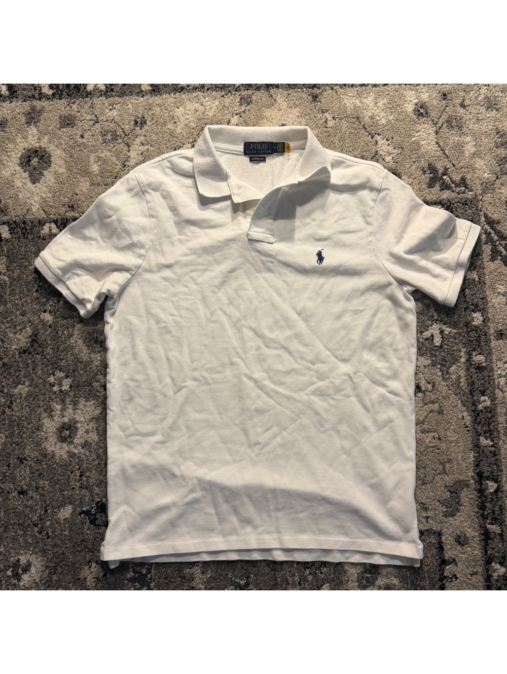 Polo Ralph Lauren Classic Fit White Polo Shirt Medium